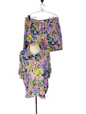 Cuddl Duds Terrycloth lounge set size XL poolside beach vacation relax